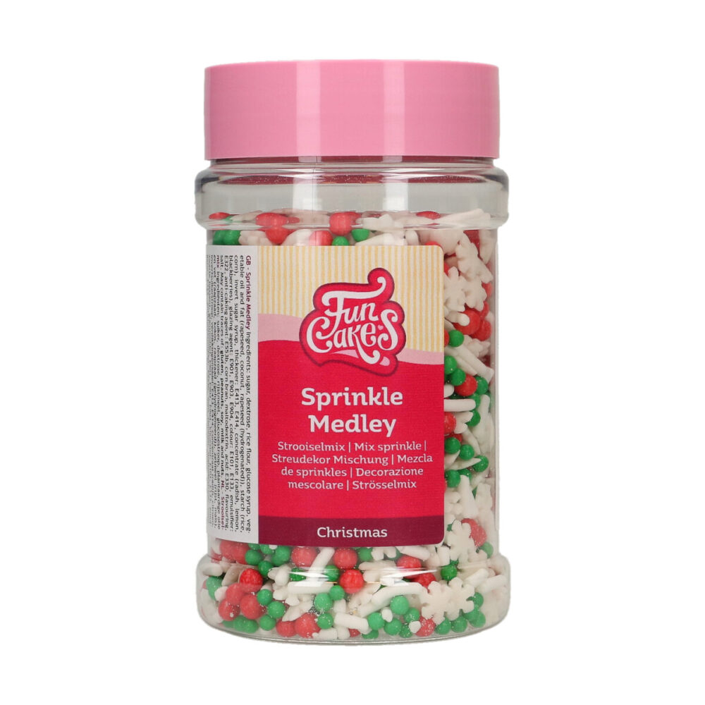 F52890 FunCakes Sprinkle Medley Christmas 180g