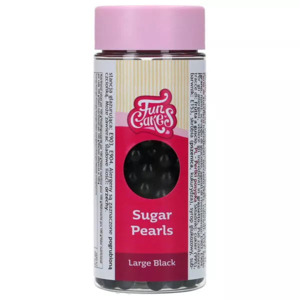 Sugar Pearls Large Black