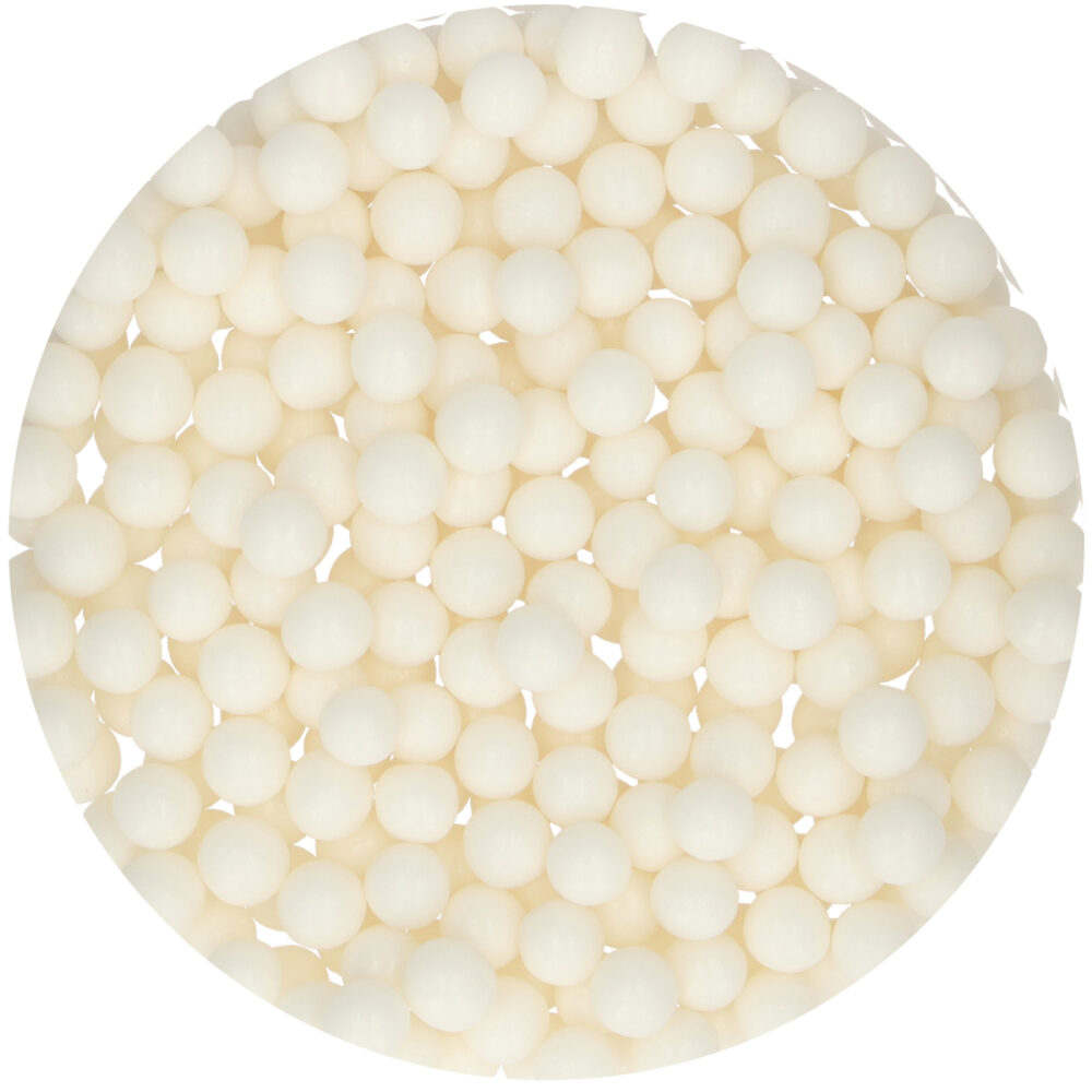 F52915 FunCakes Sugar Pearls Large White Pearls