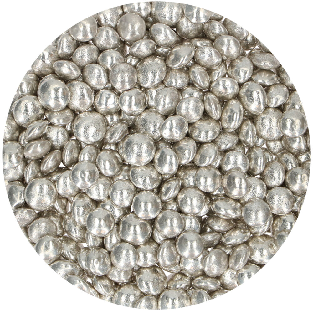 F52945 FunCakes Sprinkles Candy Choco Metallic Silver Sprinkles