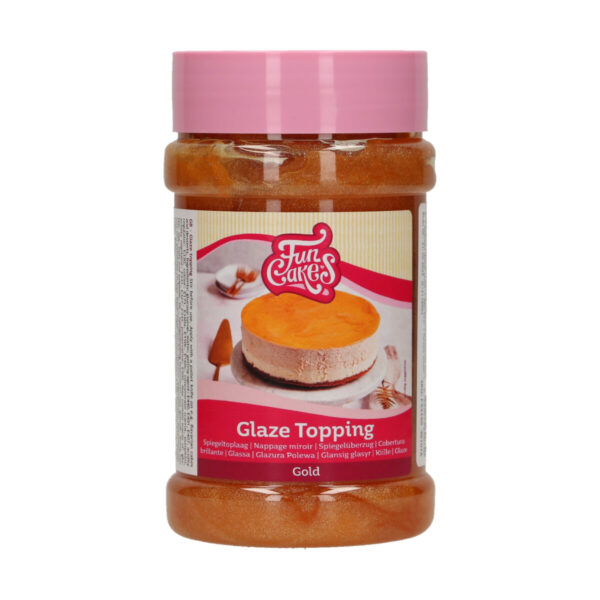 F54350 FunCakes Glaze Topping Gold 375g