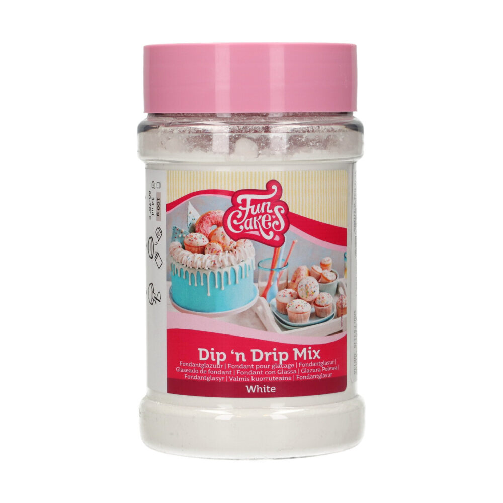 F54445 FunCakes Dip N Drip MIx Mix for Dip 'n Drip White