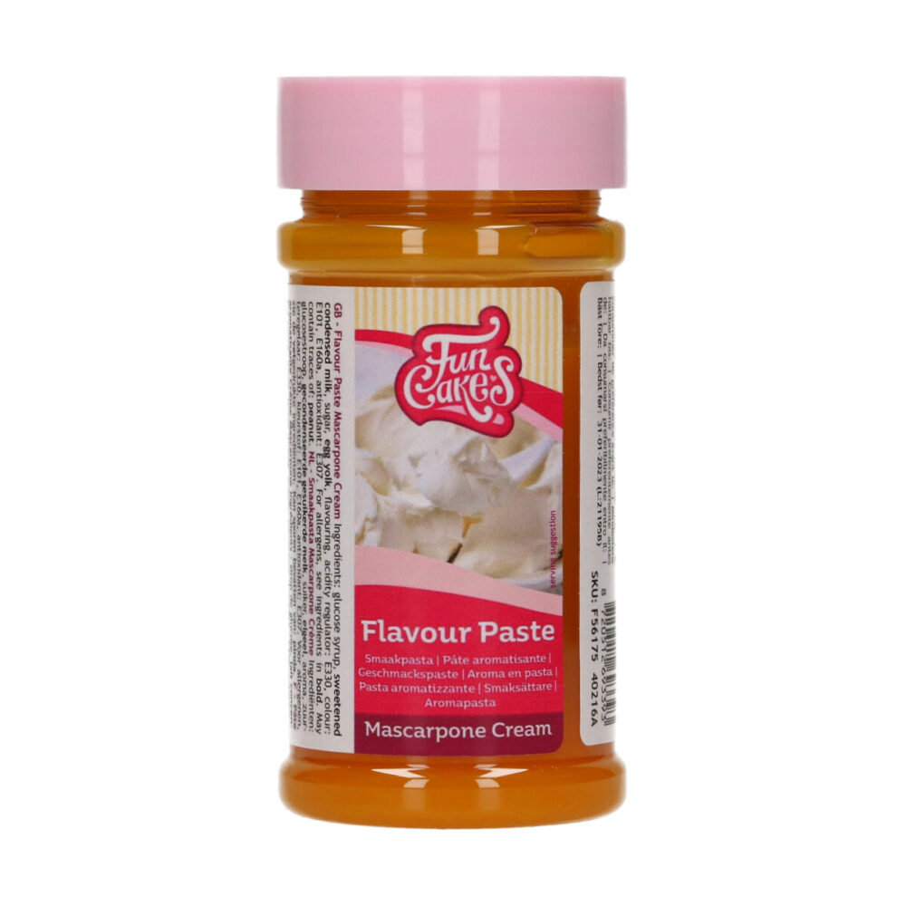 F56175 FunCakes Flavour Paste Mascarpone Cream Smaakpasta Mascarpone Crème
