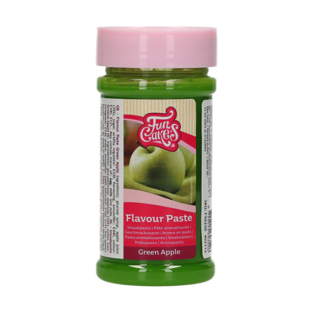 F56250 FunCakes Flavour Paste Green Apple Smaakpasta Groene Appel