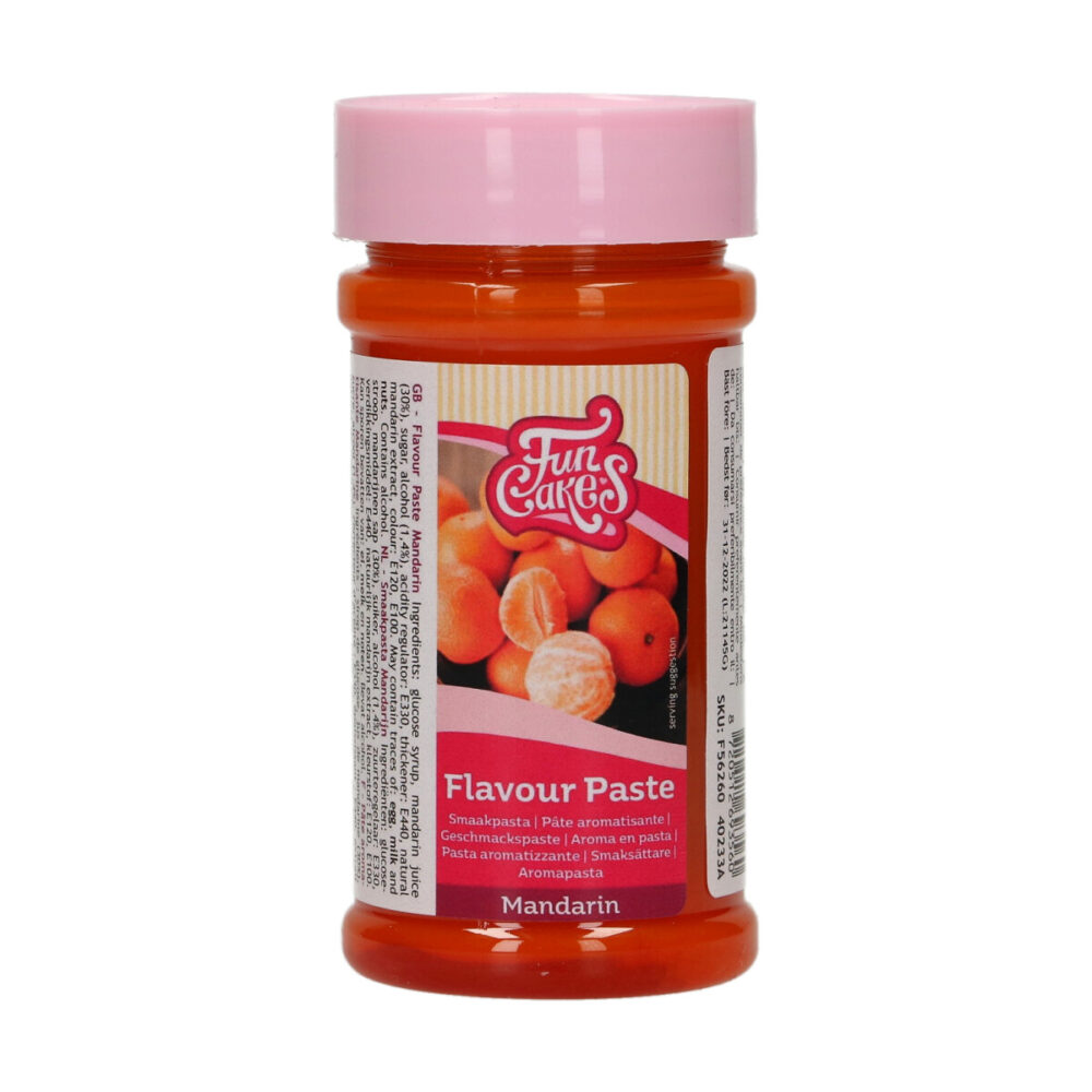 F56260 FunCakes Flavour Paste Mandarin Flavour Paste Mandarin
