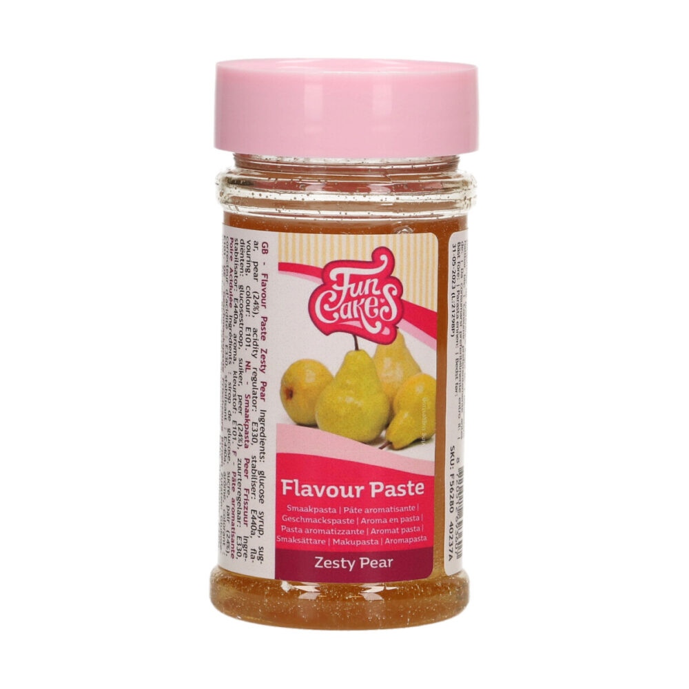 F56280 FunCakes Flavour Paste Zesty Pear Smaakpasta Peer Friszuur
