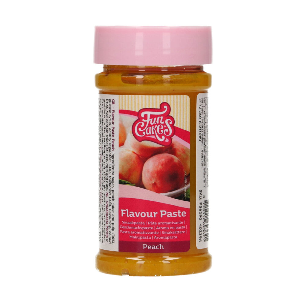 F56290 FunCakes Flavour Paste Peach 120 G Smaakpasta Perzik