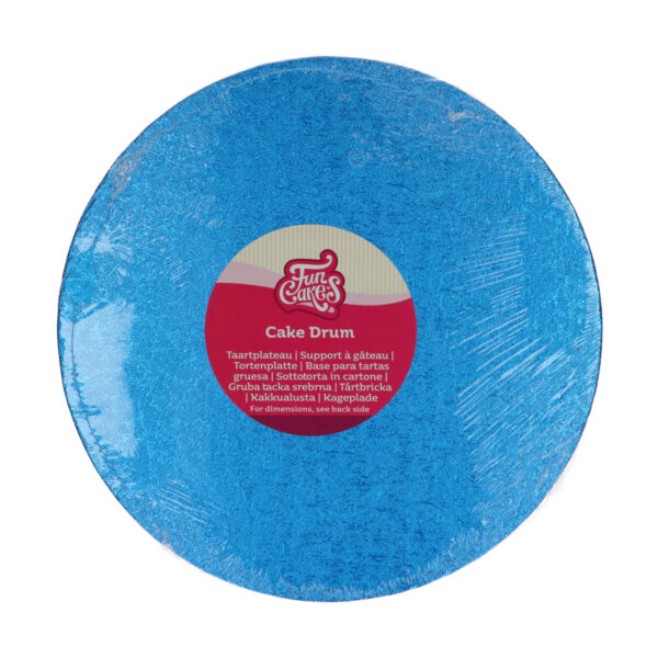 F80845 FunCakes Cake Drum Round 25cm Blue