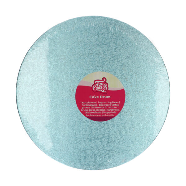 F80900 FunCakes Cake Drum Round 30,5cm Baby Blue