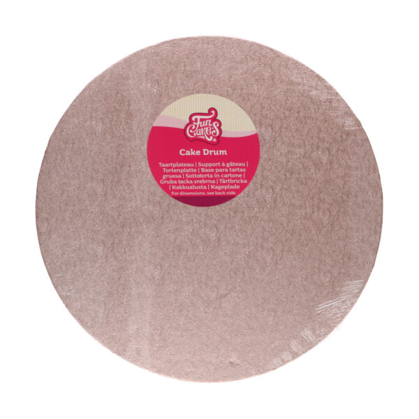 F80935 FunCakes Cake Drum Round 30,5cm Rose Gold