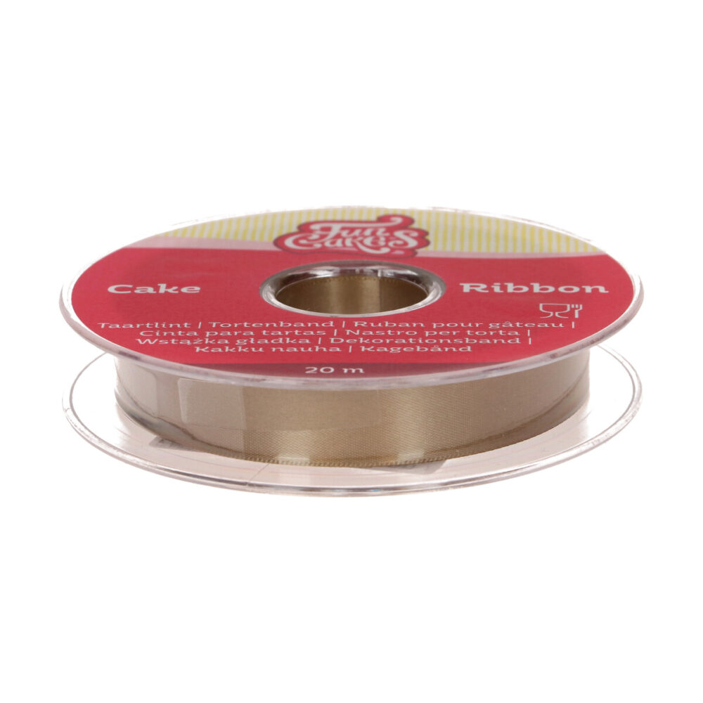 F83240 FunCakes Cake Ribbon Gold 15mmx20m Taartlint Goud