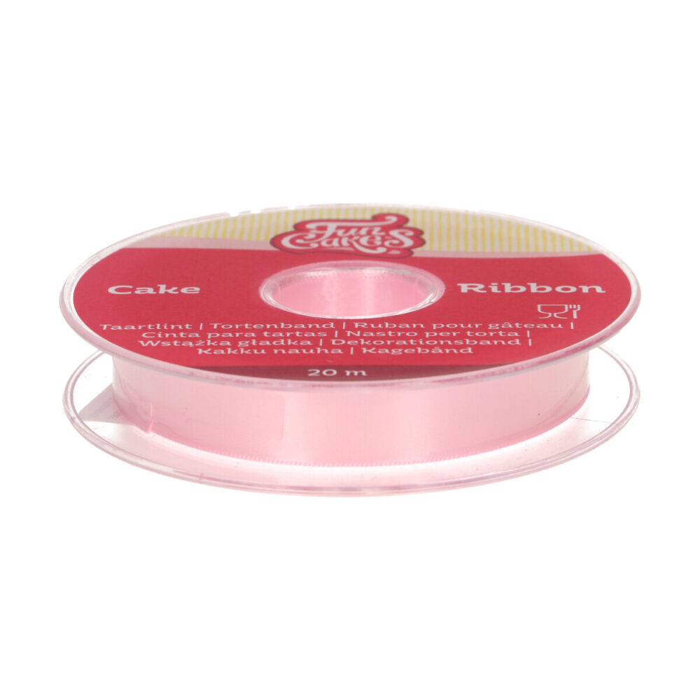 F83280 FunCakes Cake Ribbon Pink 15mmx20m Cake Ribbon Pink