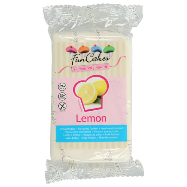 FC96350 FunCakes Flavoured Fondant Lemon 250g