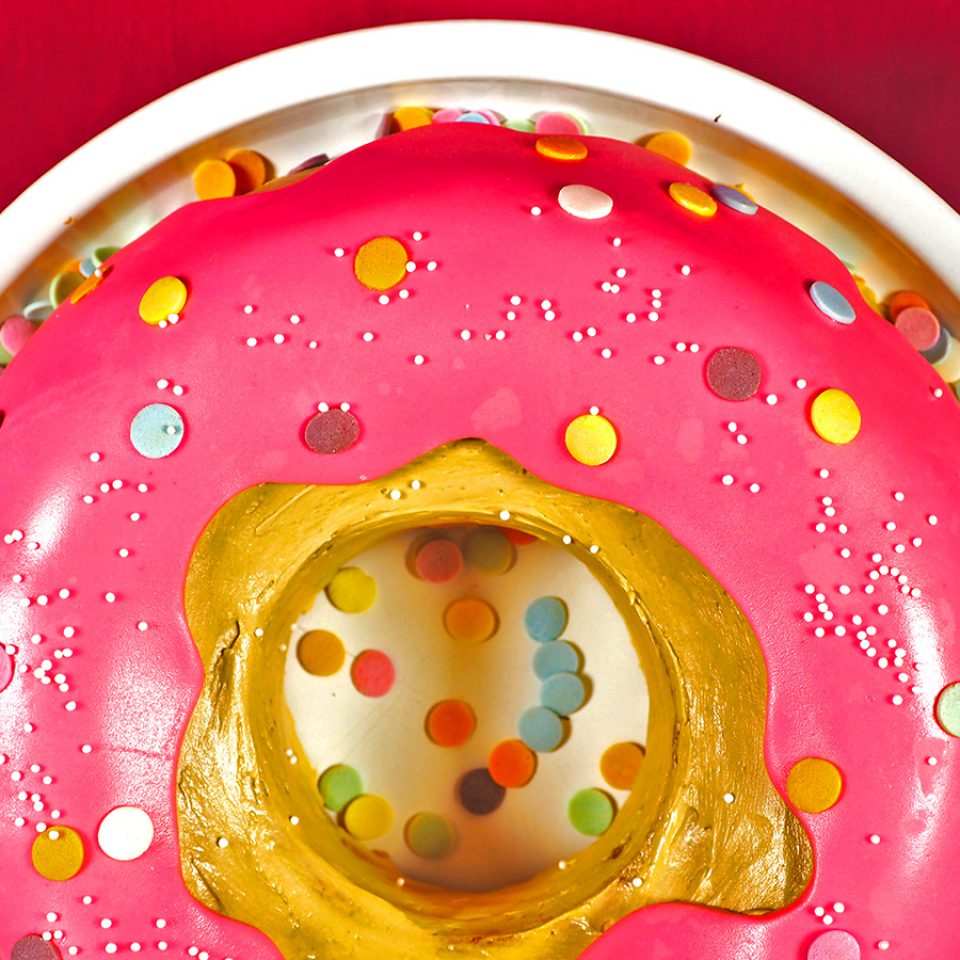 Giant donut cake