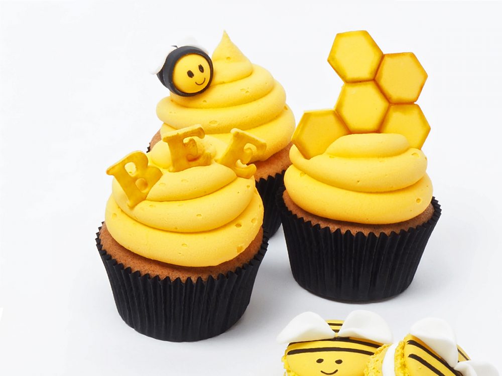 FunCakes Recept Happy Bee Cupcakes Website 1 Happy Bee-day bijencupcakes