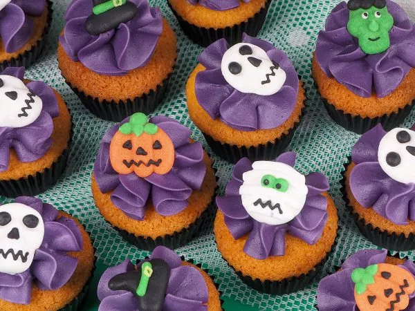 Mini cupcakes voor Halloween