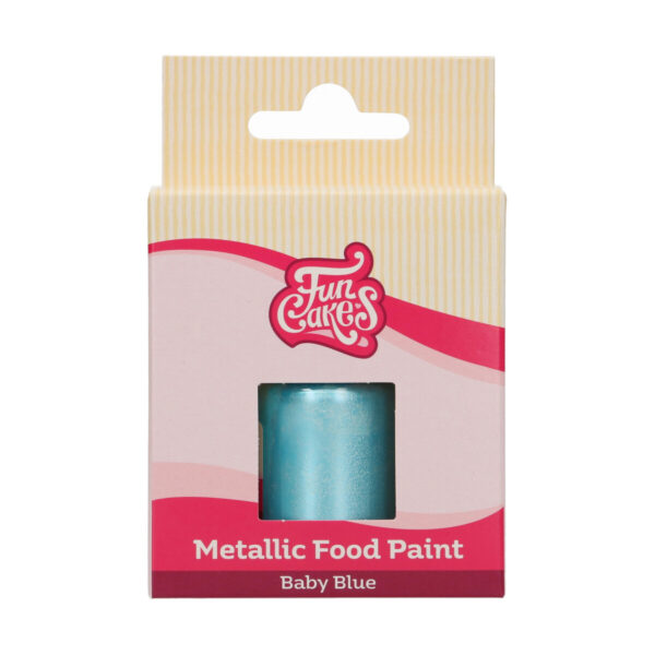 F45140 FunCakes Metallic Food Paint Baby Blue Packshot