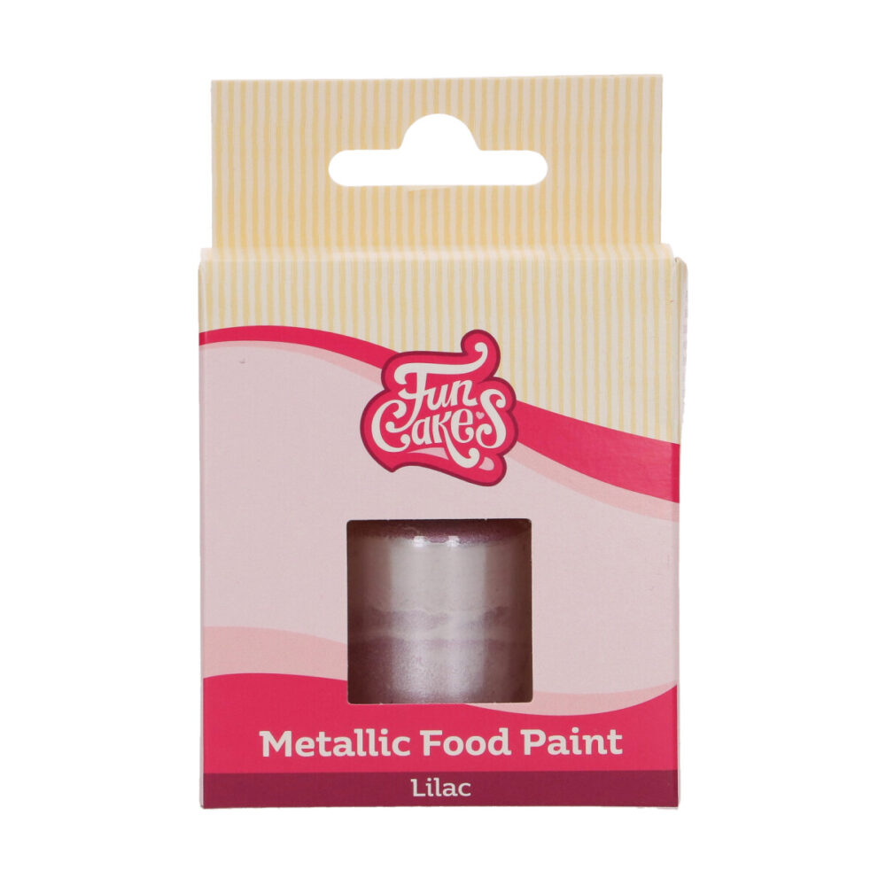 F45150 FunCakes Metallic Food Paint Lilac Packshot Metallic Food Paint Lilac
