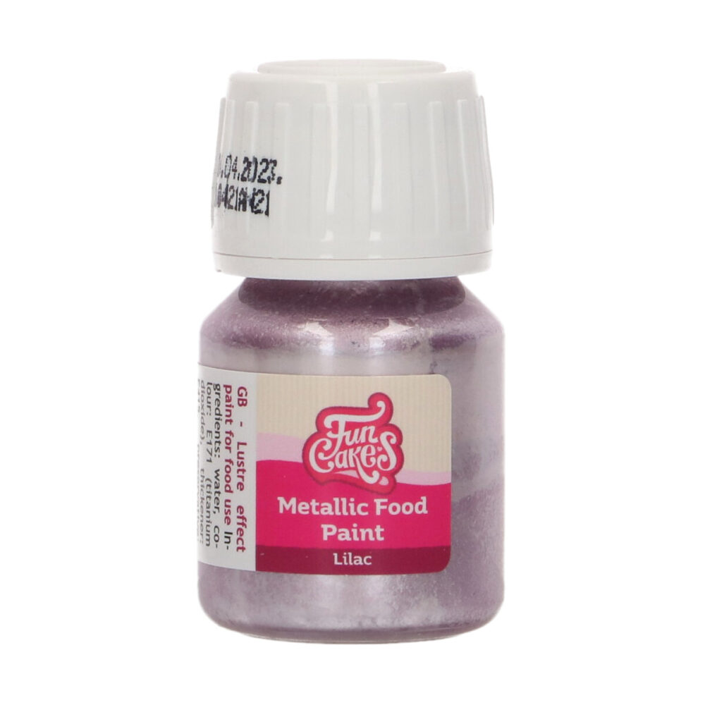 F45150 FunCakes Metallic Food Paint Lilac Pot