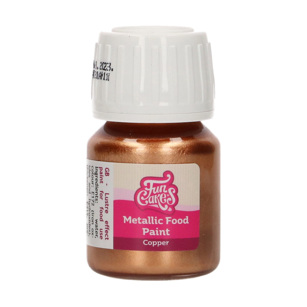 F45155 FunCakes Metallic Food Paint Copper Pot