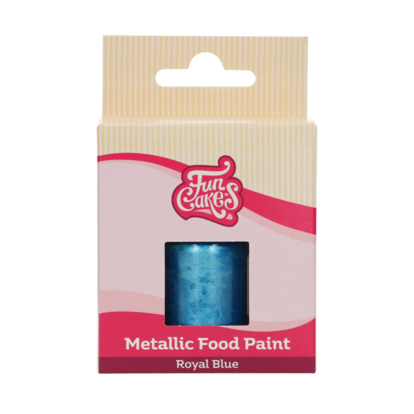 F45165 FunCakes Metallic Food Paint Royal Blue Packshot