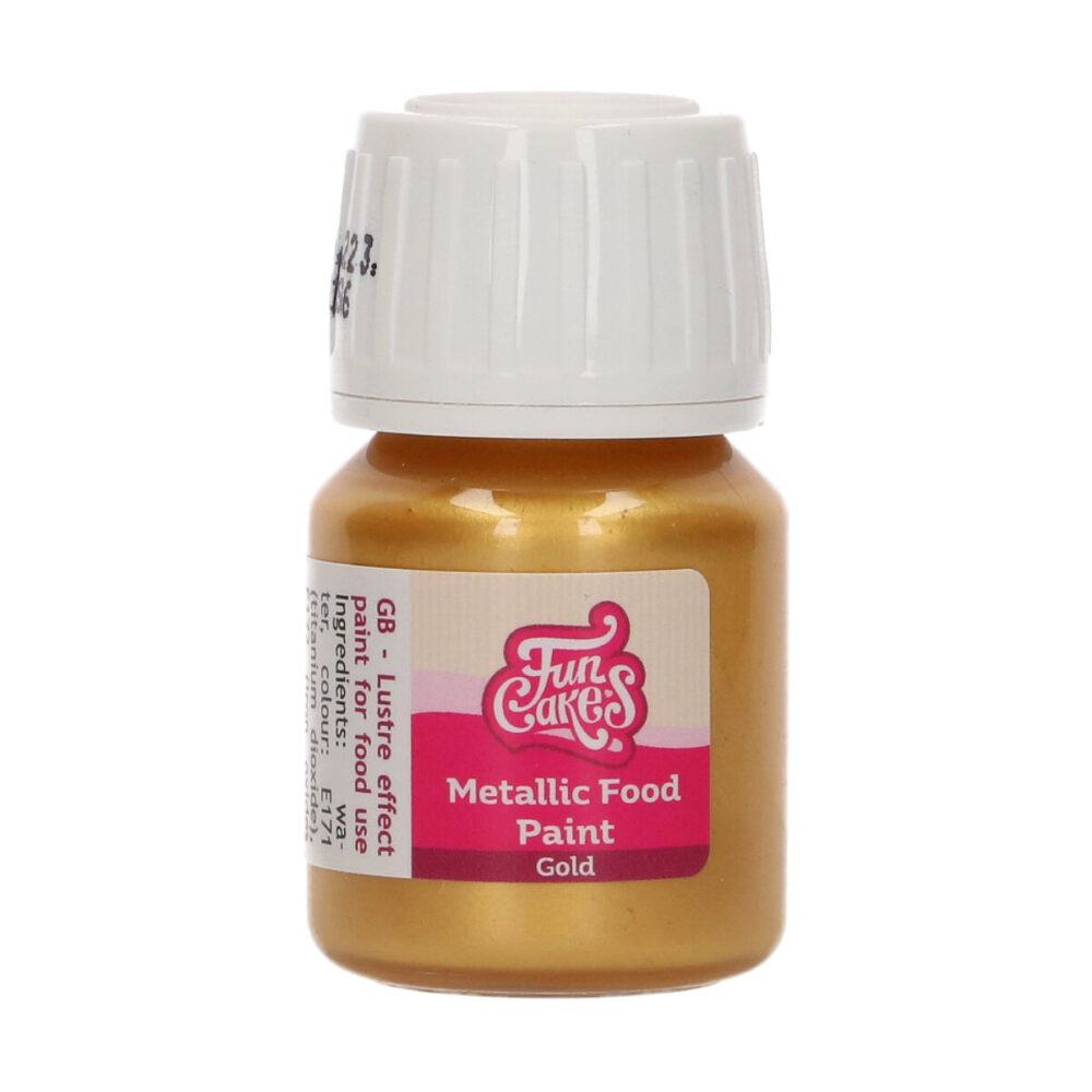 F45199 FunCakes Metallic Food Paint Gold Pot