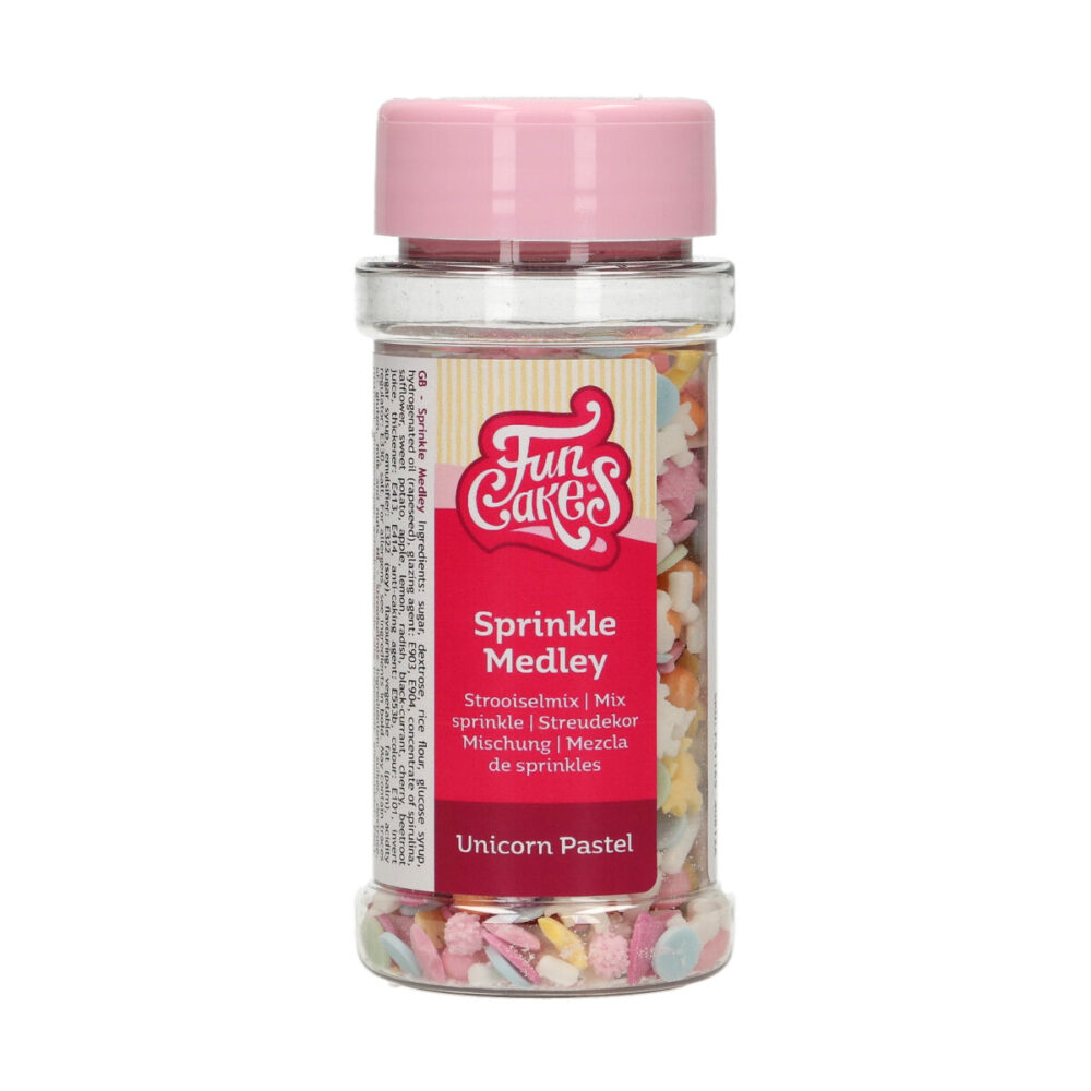 F51165 FunCakes Sprinkle Medley Pastel Unicorn 50g