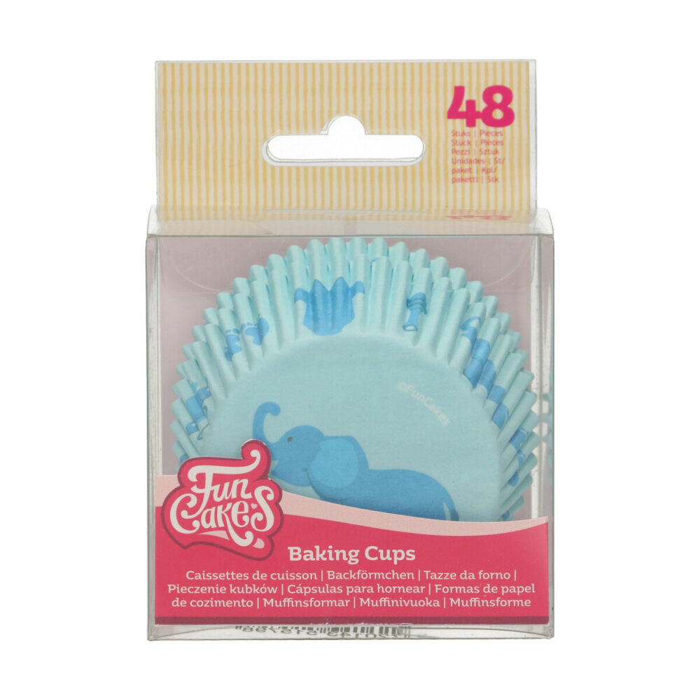 F84155 FunCakes Baking Cups Baby Boy Baking Cups Baby Blauw