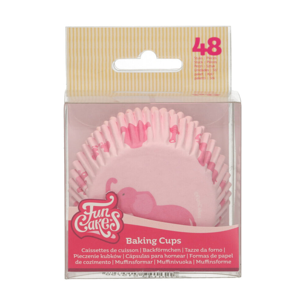 F84160 FunCakes Baking Cups Baby Girl Baking Cups Baby Pink
