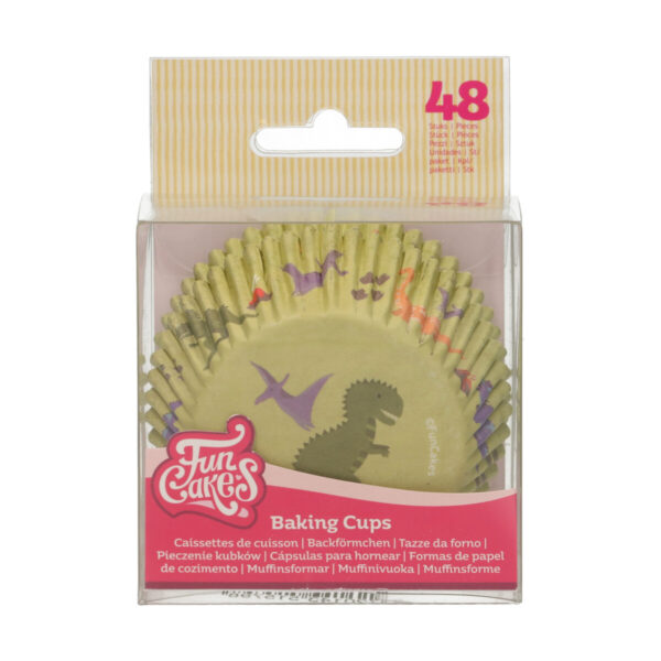 F84170 FunCakes Baking Cups Dino