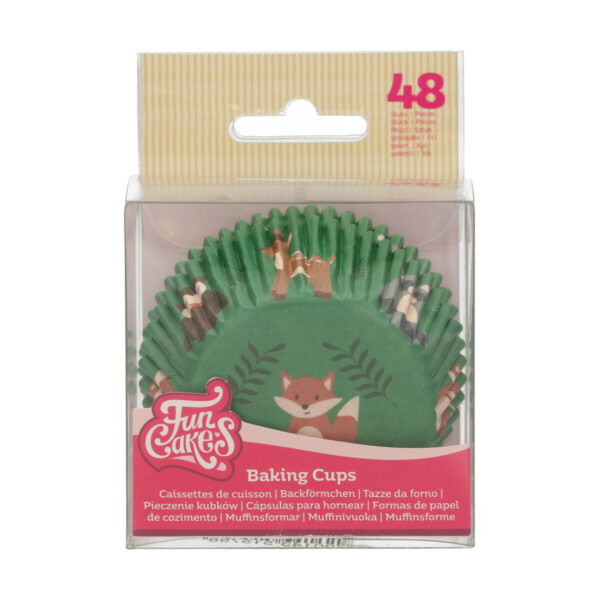 F84175 FunCakes Baking Cups Forest Animals