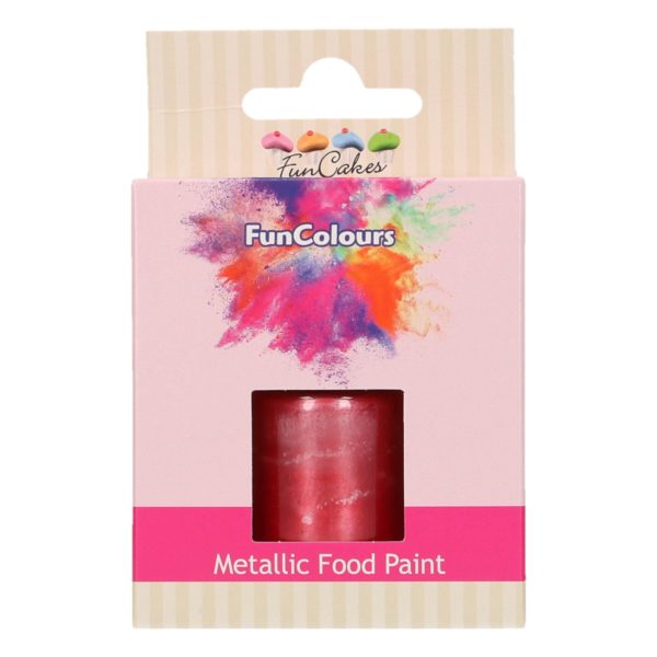 FC50364 FunCakes FunColours Metallic Food Paint Cerise FunCakes FunColours Metallic Food Paint Cerise