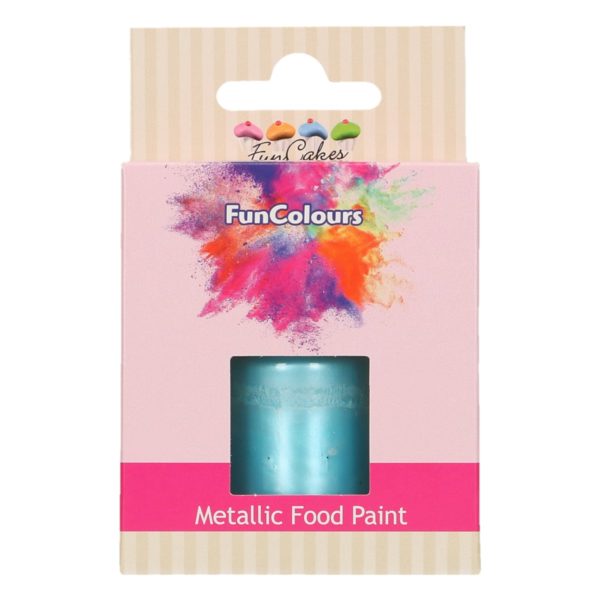 FC50366 FunCakes FunColours Metallic Food Paint Baby Blue FunCakes FunColours Metallic Food Paint Baby Blue