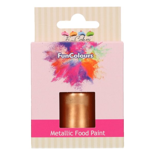 FC50372 FunCakes FunColours Metallic Food Paint Copper FunCakes FunColours Metallic Food Paint Copper