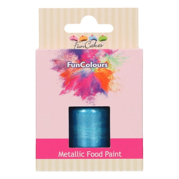 FC50376 FunCakes FunColours Metallic Food Paint Royal Blue FunCakes FunColours Metallic Food Paint Royal Blue