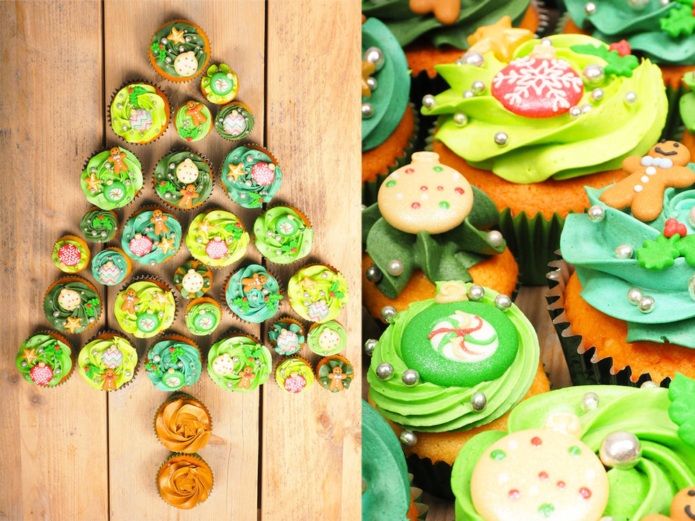 FunCakes Recept Cupcake Xmas Tree Website 1 Cupcake Christmas tree