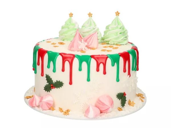 Kerst duo-drip cake