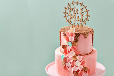 Coral Wedding Cake1