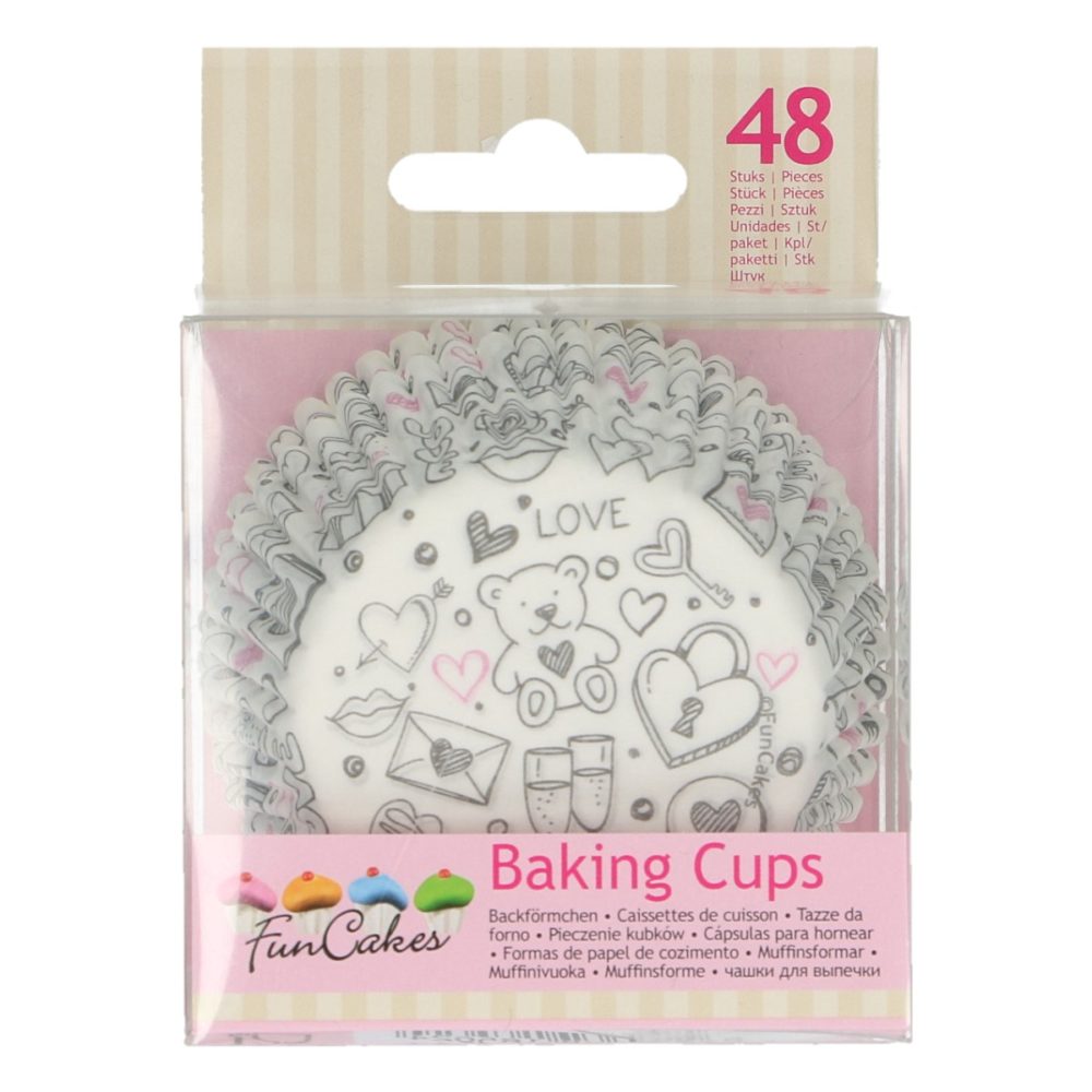 FC4202 Baking Cups Love Doodle 1