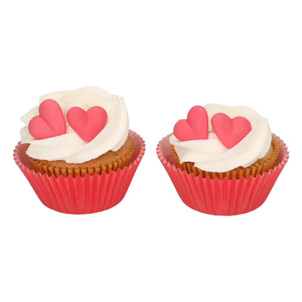 FC71034 Suikerdecoratie Hartjes Rood 4
