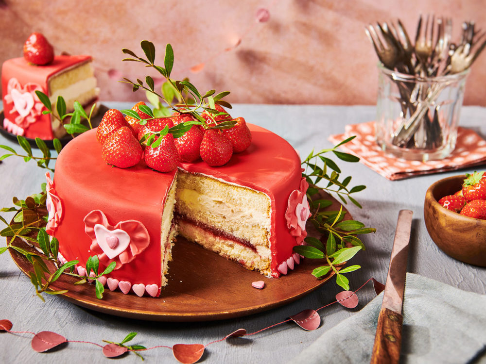 Liefdevolle Fondanttaart