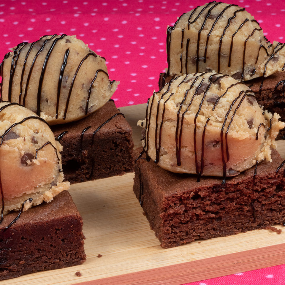Cookie dough brownie