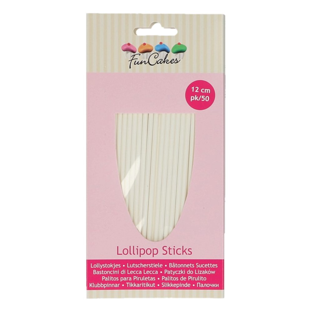 FC2140 FunCakes Lollipop Sticks 12cm
