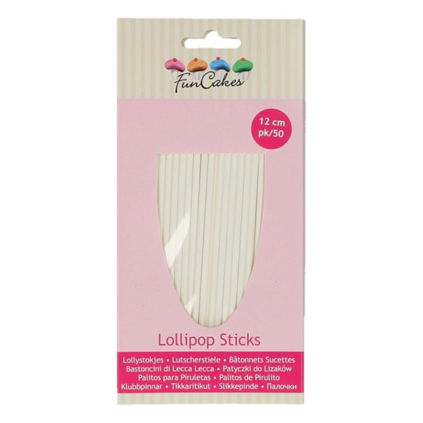 FC2140 FunCakes Lollipop Sticks 12cm