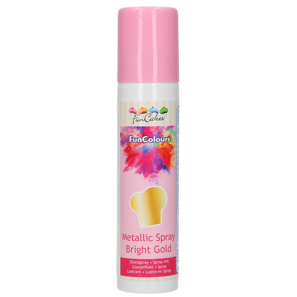FC52515 FunCakes Metallic Spray Bright Gold