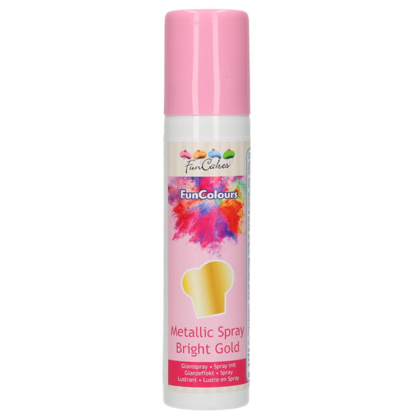 FC52515 FunCakes Metallic Spray Bright Gold