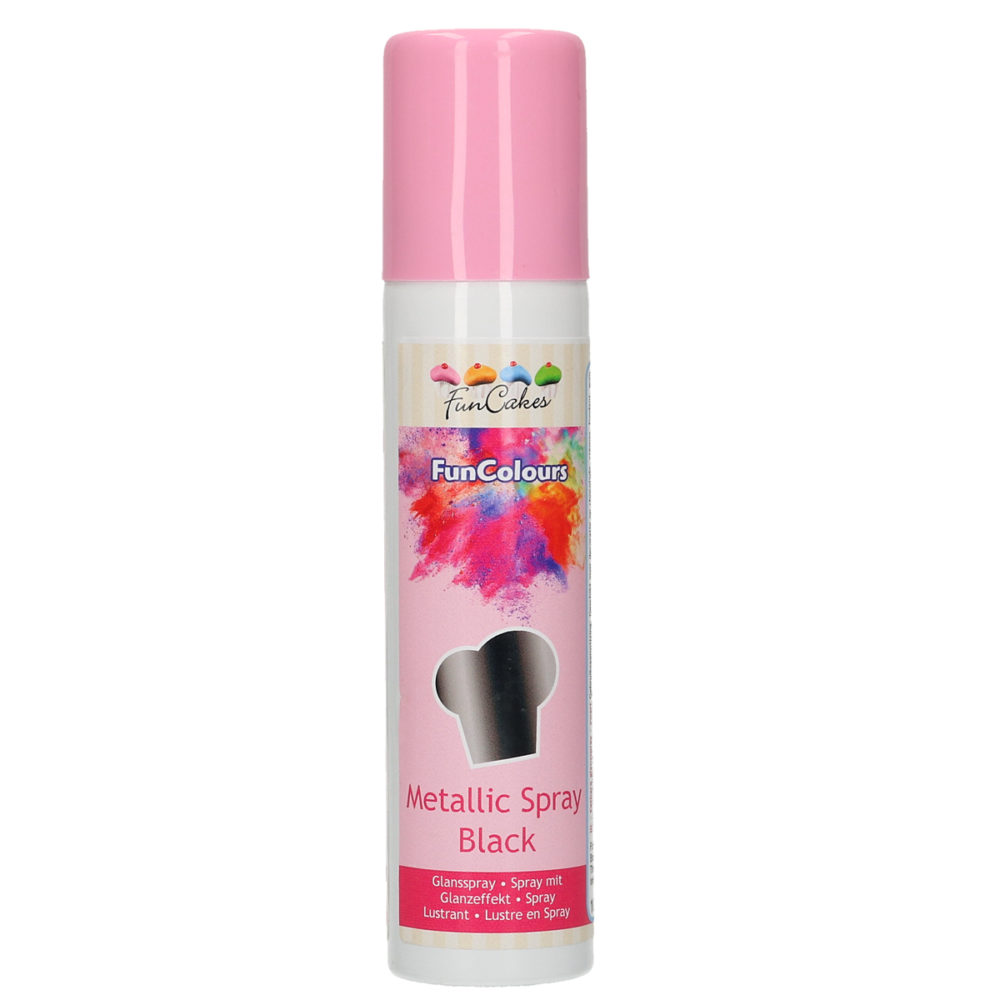 FC52555 FunCakes Metallic Spray Black