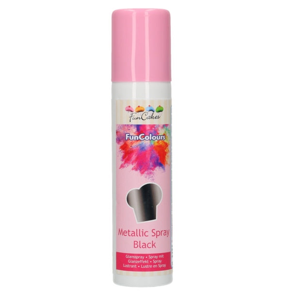 FC52555 FunCakes Metallic Spray Black