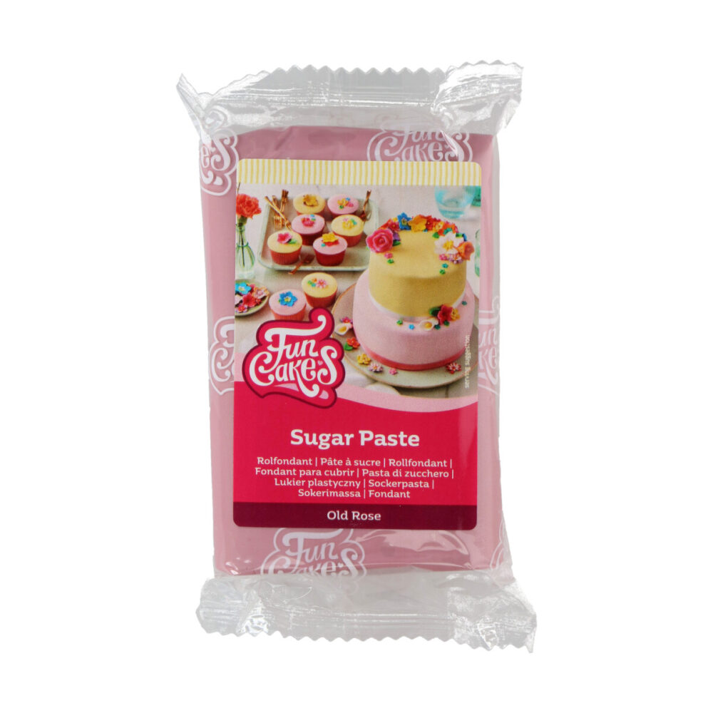 F20280 FunCakes Sugar Paste Old Rose 250g Sugar Paste Old Rose