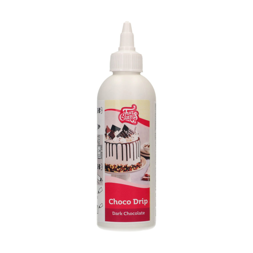 F54200 FunCakes Choco Drip Dark Chocolate 180g Choco Drip Dark Chocolade